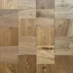 Cubed Smoked Oak Geometric Flooring