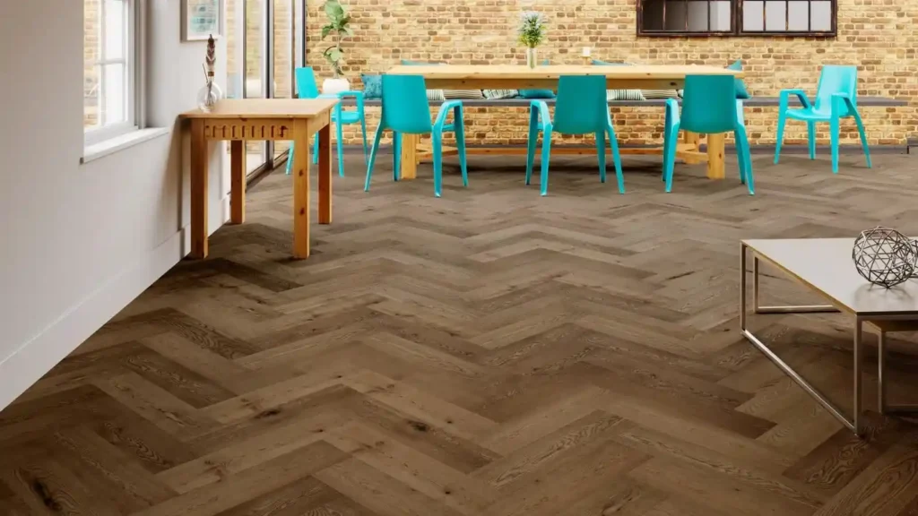 Natural Oak Smoked Wooden flooring Dubai