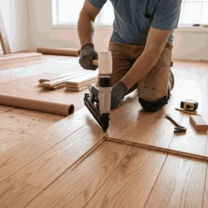 Wooden Flooring Nail Down Installation UAE
