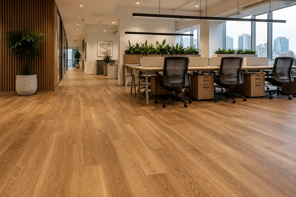 Warm Wood Tone Floor