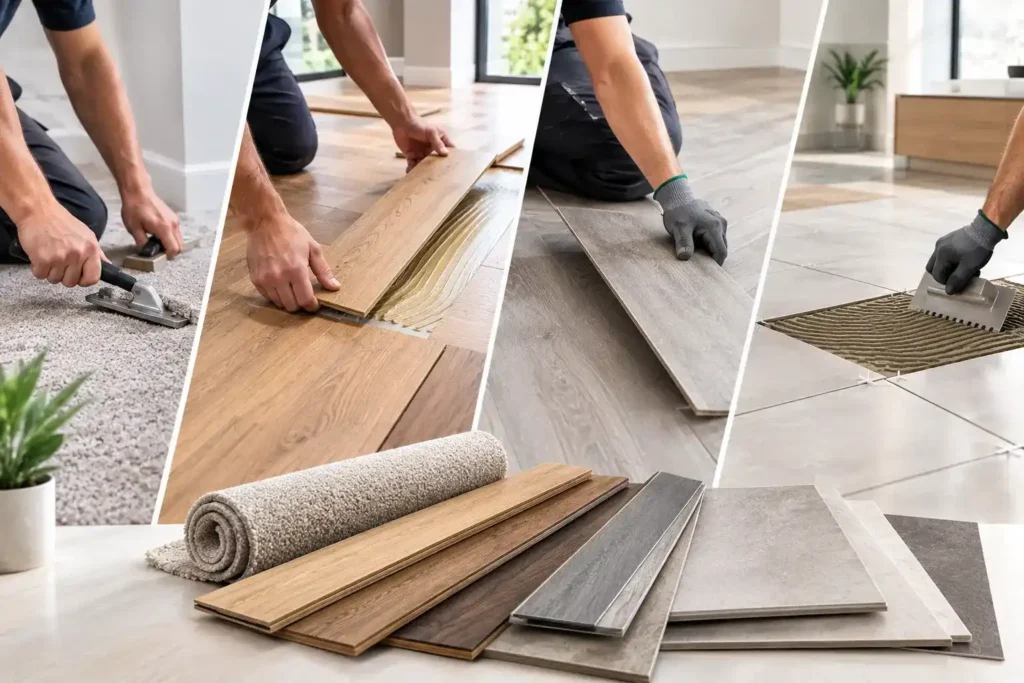 Installation of Different Flooring Types