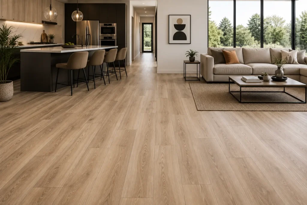 SPC Flooring in a Luxurious Living Room