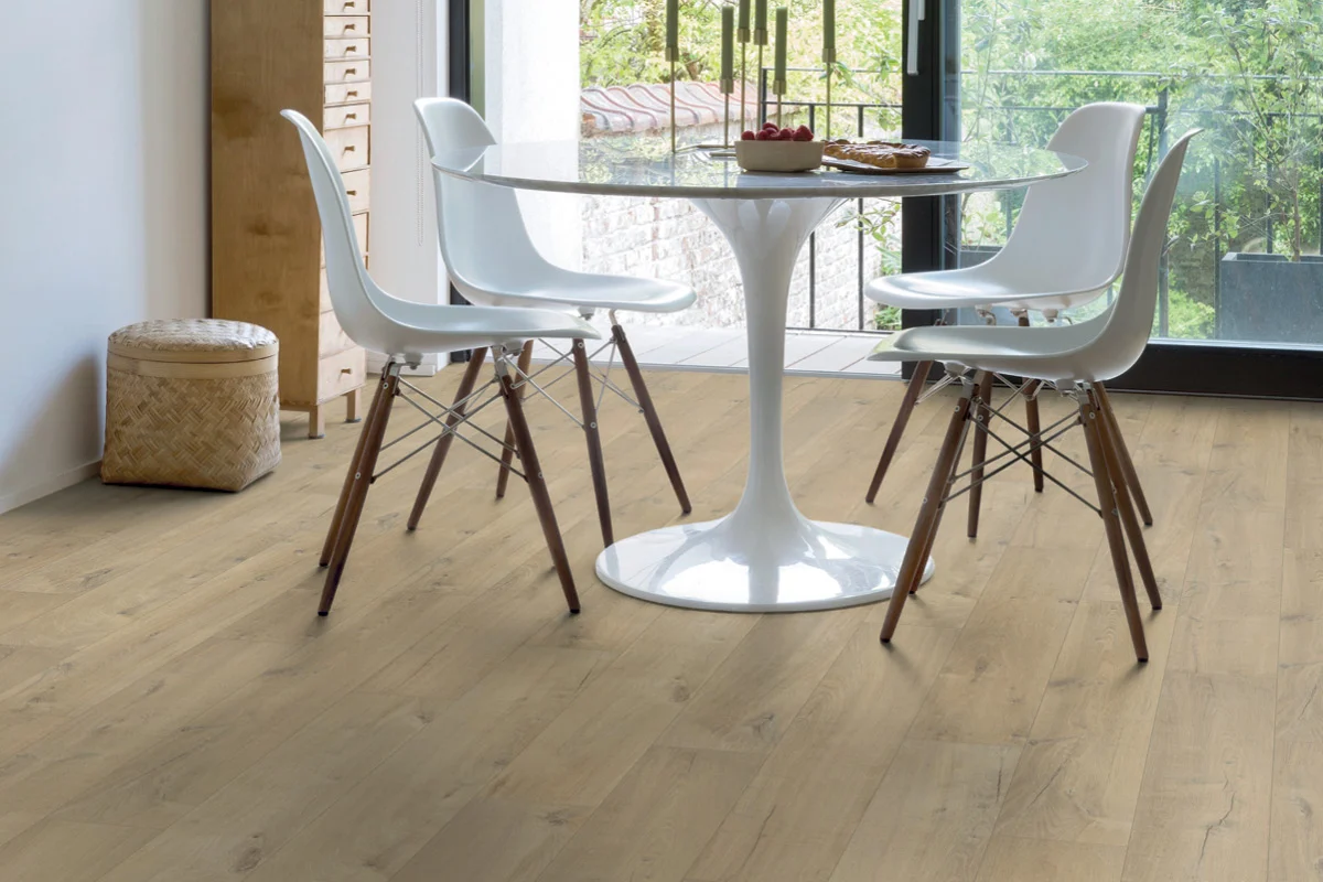 Soft Brown Oak Laminate Flooring