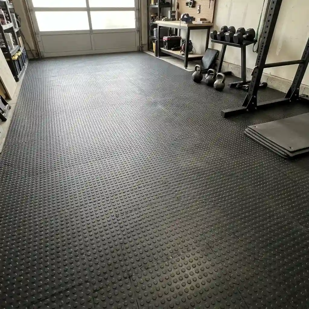 Black Nub rubber flooring