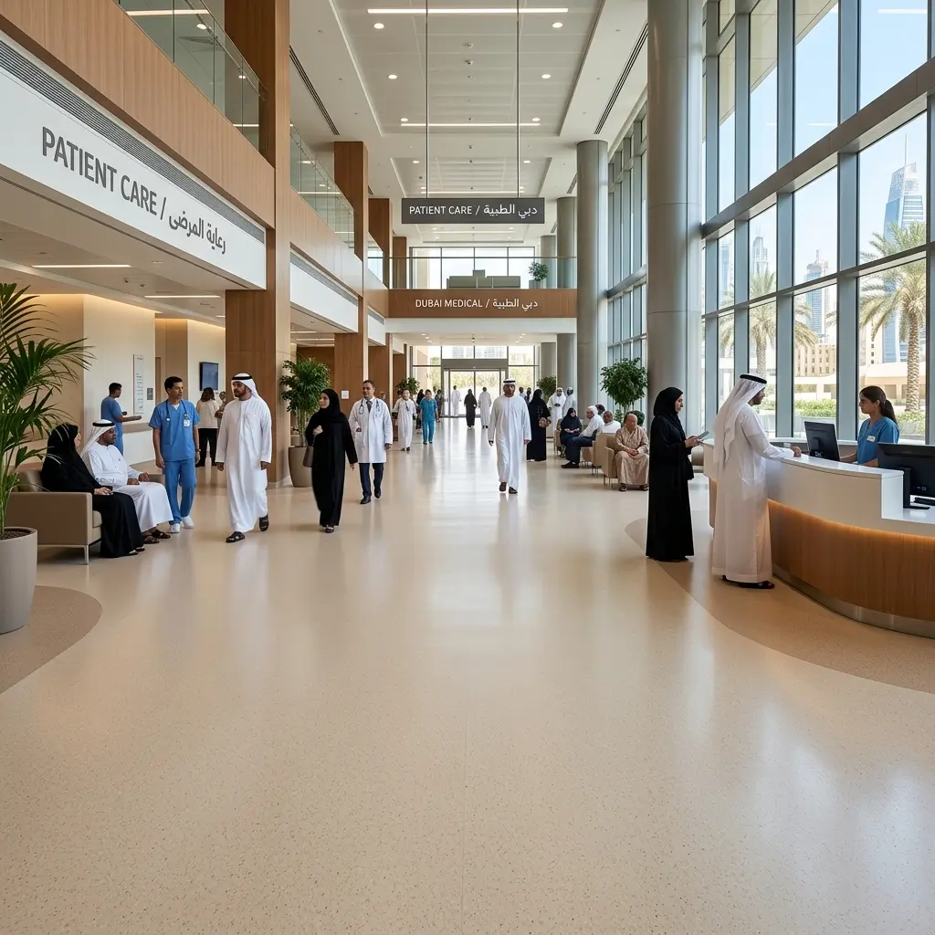 Light Beige Speckled Flooring in Dubai